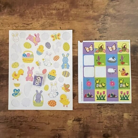 Scrapbooking Sticker Lot of Easter Spring Themes Flowers Chicks Butterflies - Picture 5 of 12
